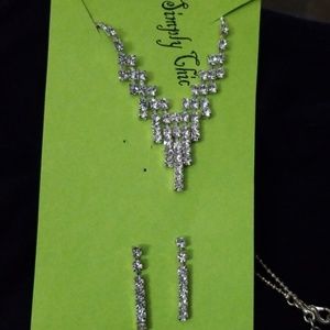 Necklace and earrings